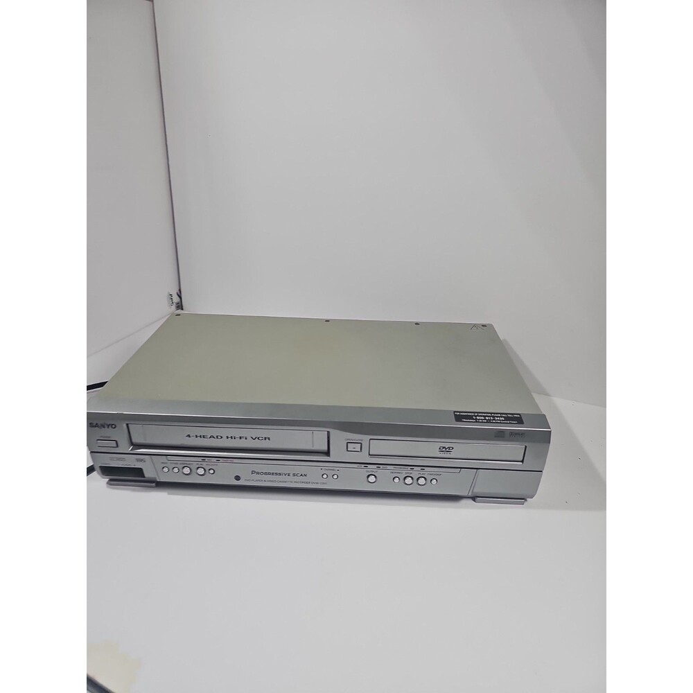 Sanyo DVD/VCR Recorder Combo Dvw-7200 With Remote Parts Only With Manual